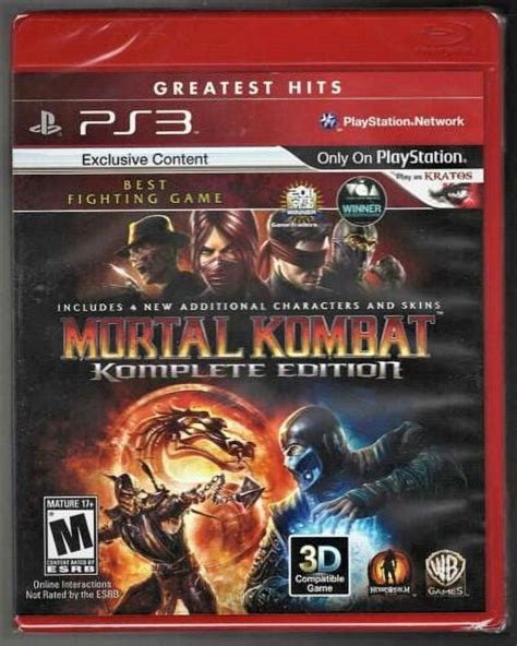 Mortal Kombat Komplete Edition Greatest Hits Ps3 Brand New Factory