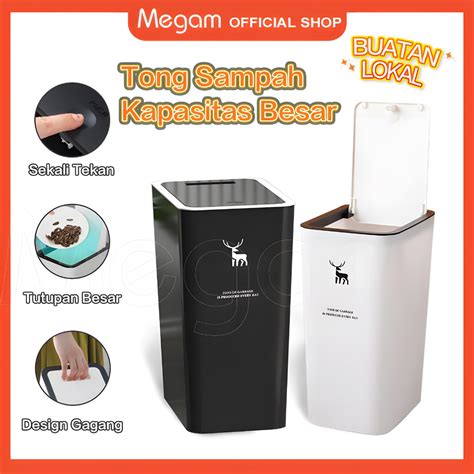 Jual 【made In Indonesia】megam Tempat Sampah Minimalis Keranjang Sampah