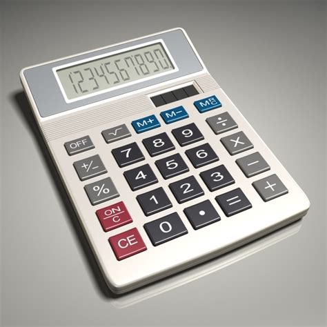 Calculator Number Decimal 3d Max