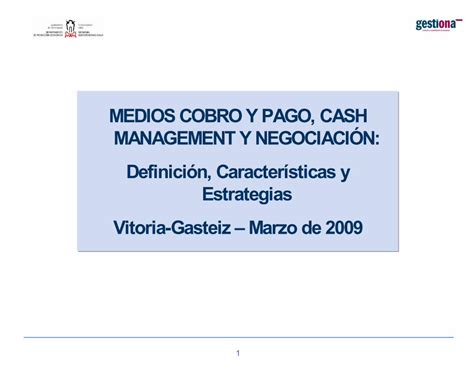 Pdf Medios De Cobro Y Pago Plan Tesorer A Y Negociaci N