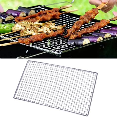 Non stick Stainless Steel BBQ Grill Mat Barbecue Grilling Pad Churrasco ...