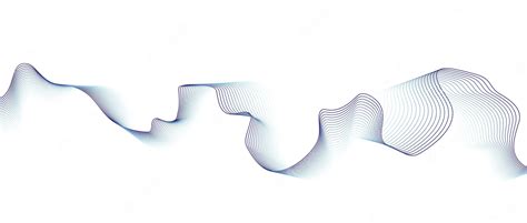 Premium Vector Abstract Blue Smooth Wave On A White Background