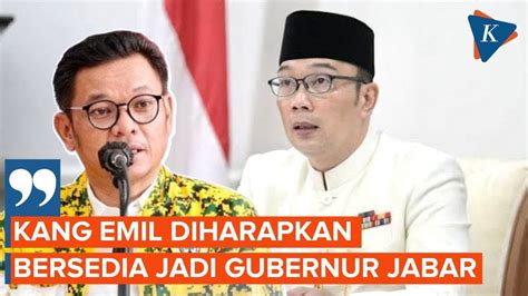 DPD Golkar Jabar Dorong Ridwan Kamil Kembali Maju Jadi Gubernur Jawa