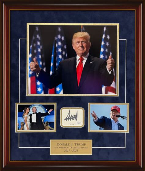 Donald Trump Autograph President Photo Collage X Jsa Authentication