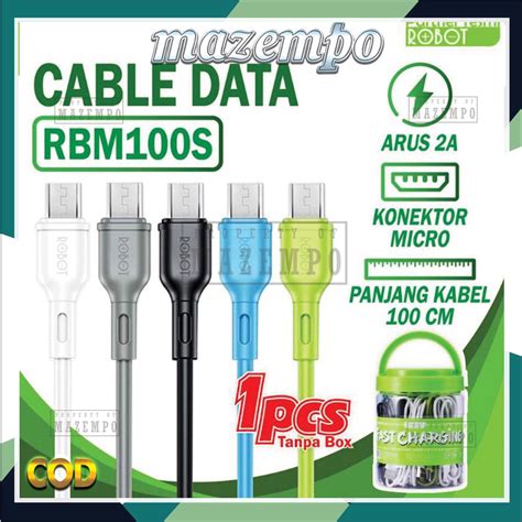 Jual KABEL DATA Cas Micro Usb RBM 100S FAST CHARGING ROBOT RBM100 Casan