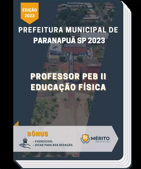 Apostila Professor PEB II Educação Física Prefeitura de Paranapuã SP