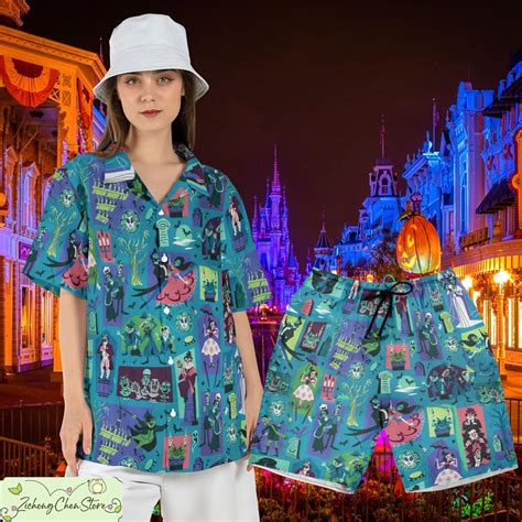 Haunted Mansion Hawaiian Shirt Foolish Mortals Shirt Hitchiking