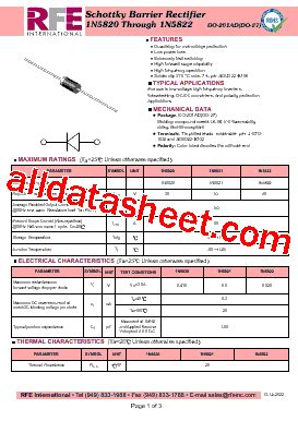 N Marking N Datasheet Pdf Rfe International