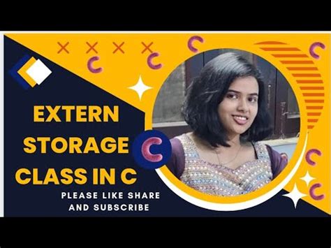 Shambhavi From Dubai Describing Extern Storage Class In C Youtube