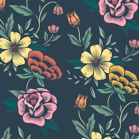 Free Vector | Floral background pattern