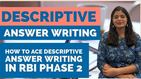 How To Ace Descriptive Answer Writing In RBI Phase 2 YouTube