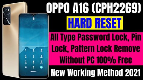 Oppo A Unlock Without Pc Oppo Cph Factory Reset Remove Pin