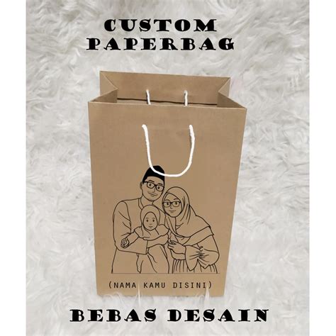 Jual Paper Bag Custom Paper Bag Mini Kado Sablon X X Cm Paper Bag