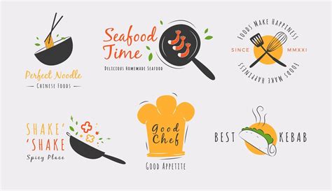 Delicious Logo Collection of Foods 2382732 Vector Art at Vecteezy