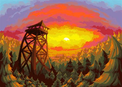 Fire Tower Daily Art Challenge Pixilart