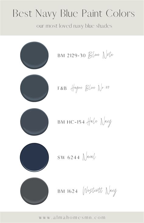 The Best Navy Paint Colors For Your Home Alma Homes