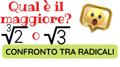 Confronto Tra Radicali Videolezione Di Matematica Numeri