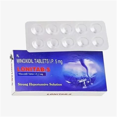 Lonitab Minoxidil 5mg Tablet At Rs 478 5 Stripe Minoxidil Tablet In