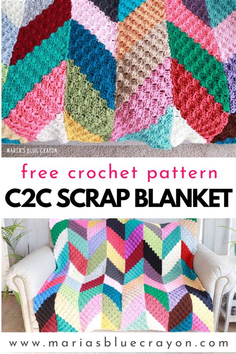 Crochet Scrap Blanket Tutorial Maria S Blue Crayon Scrap Crochet