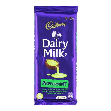 Cadbury Dairy Milk Peppermint Chocolate Bar 180g