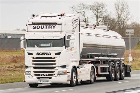 Scania R Series Topline From Soutry France Transport In Movement