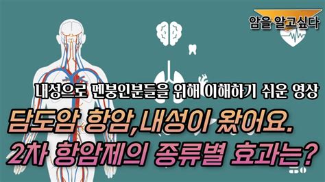 담도암 1차 항암제 내성 후 2차 항암제의 종류와 효과항암제별 연구 논문 정리담도암 항암제암을 알고싶다2023년 최신