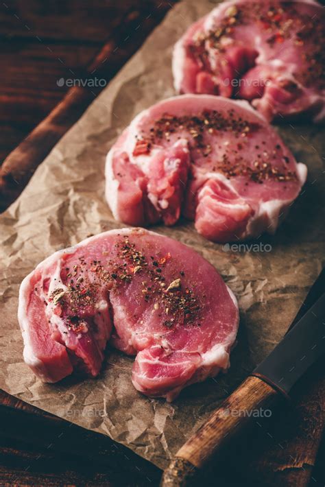 Pork Loin Steaks With Ground Spices Stock Photo By Seva Blsv Photodune