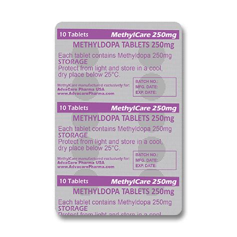 Methyldopa Tablets Manufacturer Advacare Pharma