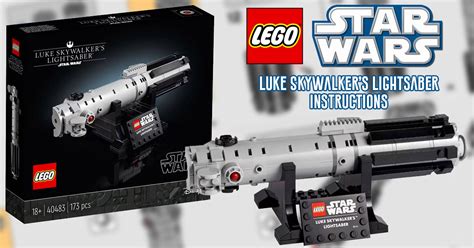 Brickfinder LEGO Star Wars Luke Skywalkers Lightsaber 40483 Instructions