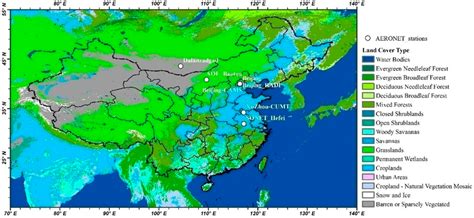 The land cover over China mainland region. | Download Scientific Diagram