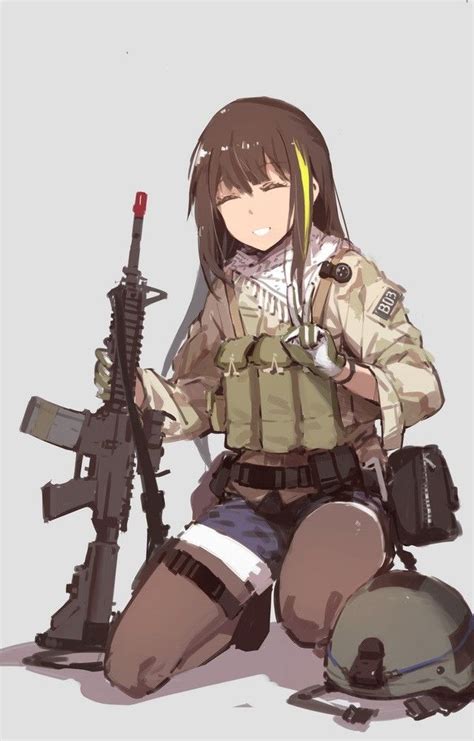 Art Of War Anime Warrior Anime Military Girls Frontline