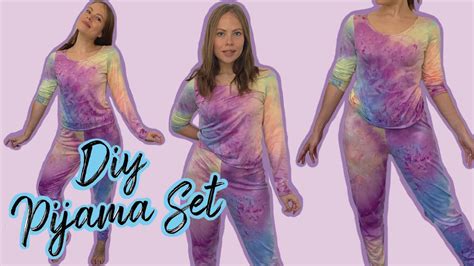 Como Hacer Una Pijama C Moda Diy Pijama Tie Dye Facil Youtube