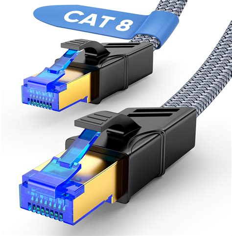 Highwings Cat 8 LAN Kabel 2m 40Gbps 2000MHz Netzwerkkabel S FTP