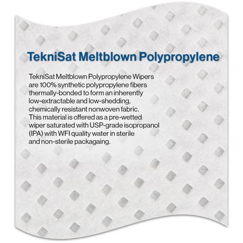 Teknisat Sterile 70 Ipa Polypropylene Wipe