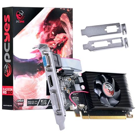 Placa de Vídeo R5 230 PCYes AMD Radeon 2GB DDR3 PA230R56402D3LP