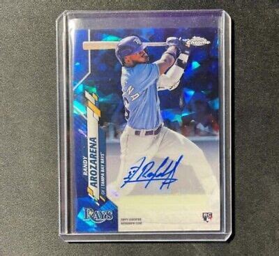 2020 Topps Chrome Update Sapphire RANDY AROZARENA RC Auto Rookie Rays