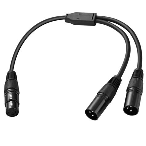 Cavo Splitter Xlr Splitter A Y Linea Del Microfono Da Femmina A Doppio