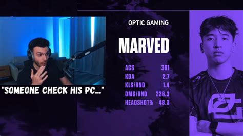 Tarik Reacts To Optic Marved Unbelievable Performance In Vct Youtube