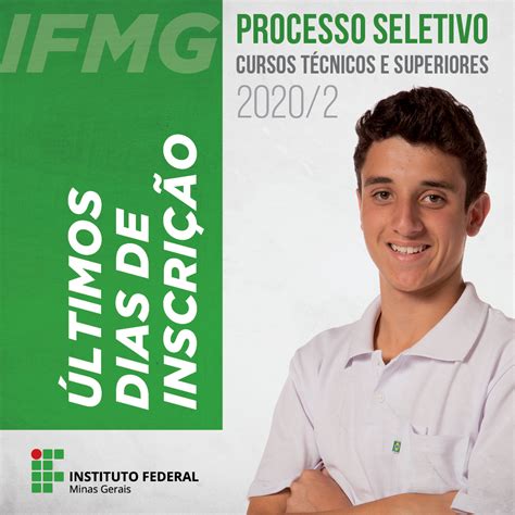 Período de inscrições no Processo Seletivo 2020 2 termina em 16 10