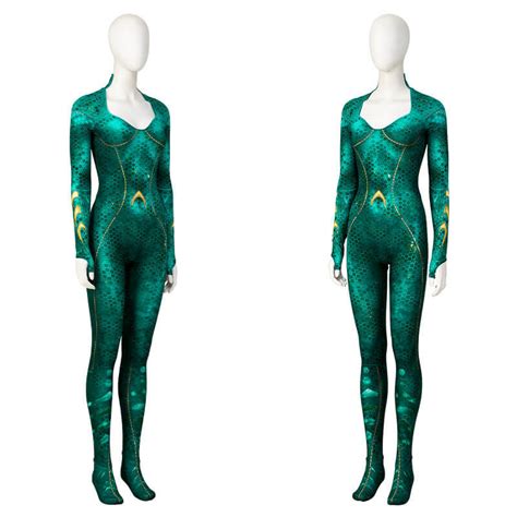 Aquaman 2 Mera Cosplay Costume DC Superheroine Amber Heard Movie ...