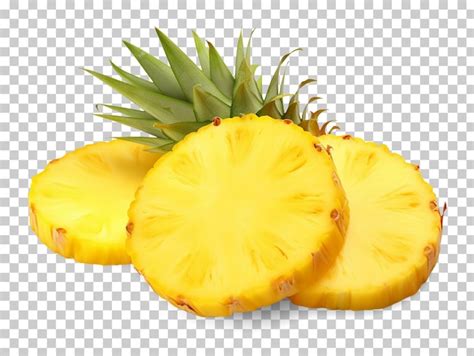 Premium PSD Pineapple Slices Isolated On Transparent Background Png Psd