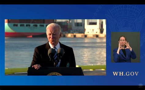 Celebrating Infrastructure Bill In Baltimore Biden Addresses Inflation