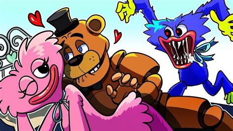 Freddy Huggy Wuggy Kissy Missy Poppy Playtime Animation Part 4