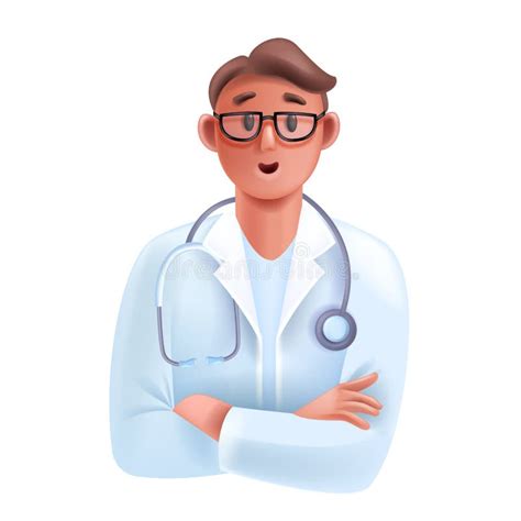 3d Doctor Medical Online Consultation Avatar Healthcare Expert Icon