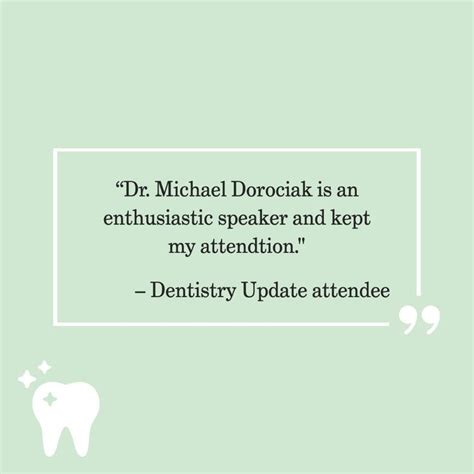 Dr Mike Dorociak Continuing Education Dentistry Attendee