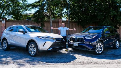 2021 Toyota Venza Hybrid Vs Highlander Hybrid MPG Test And Full