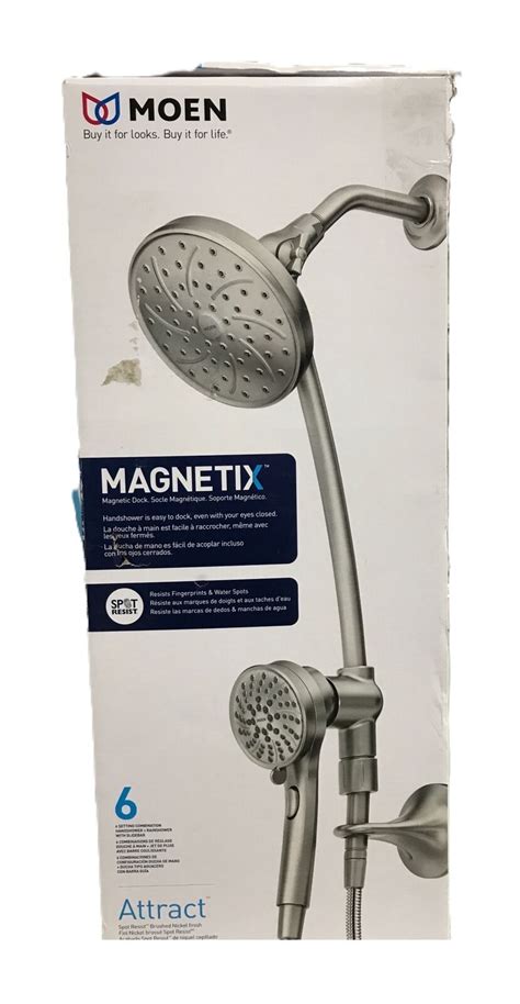 Moen Attract W Magnetix Spray Patterns In Wall Mount Dual