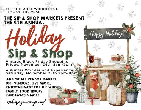 Th Annual Holiday Sip Shop Market At Richland County Fairgrounds