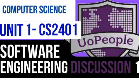 Cs Software Engineering Discussion Unit Youtube