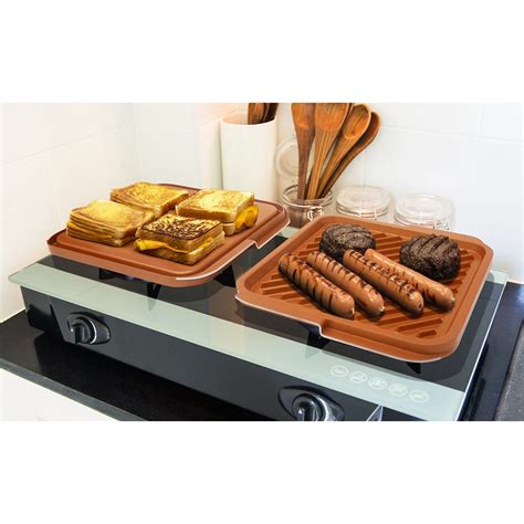 Gotham Steel Reversible Double Grill Grill And Griddle Clever Built